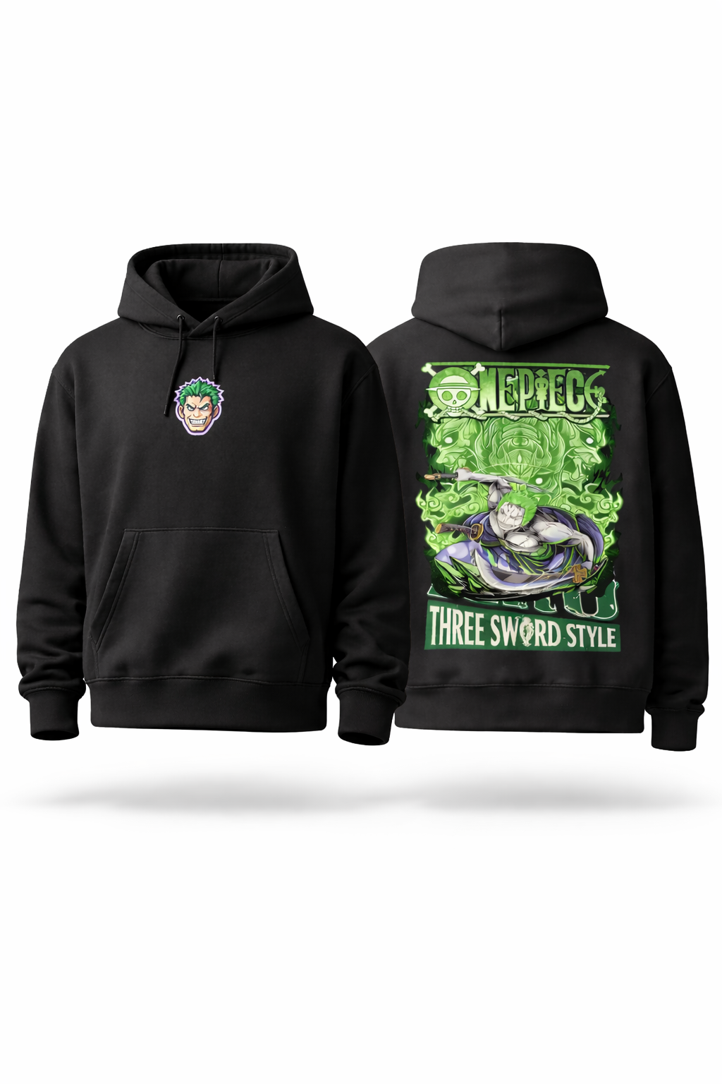 ONEPIECE ZORO ANIME HOODIE HIGH QUALITY 440GSM | Nivntra