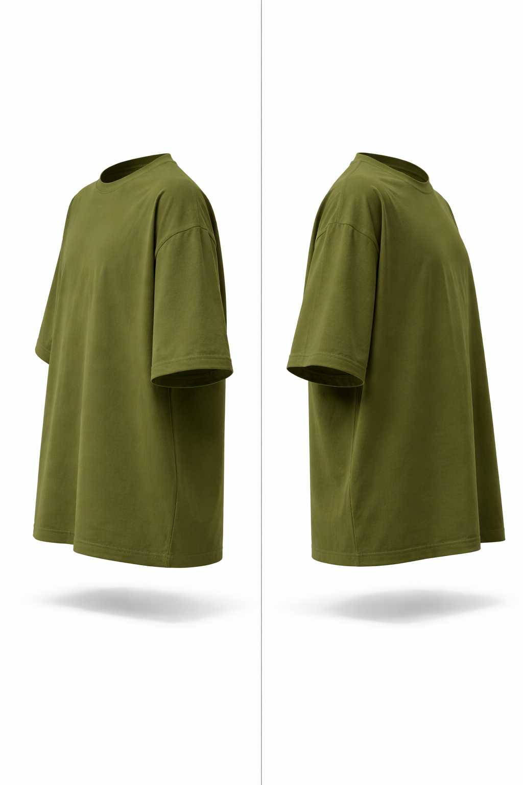 Army Green  Dropshoulder Oversized T-shirt | Nivntra