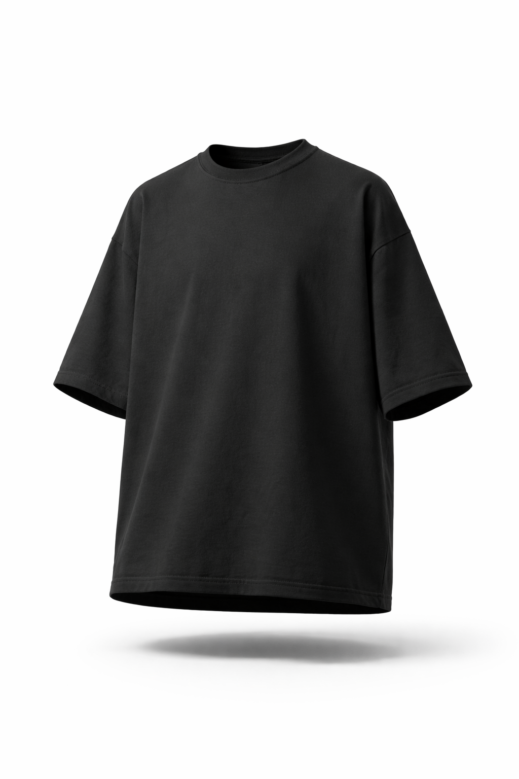 Black Dropshoulder Oversized T-shirt | Nvntra