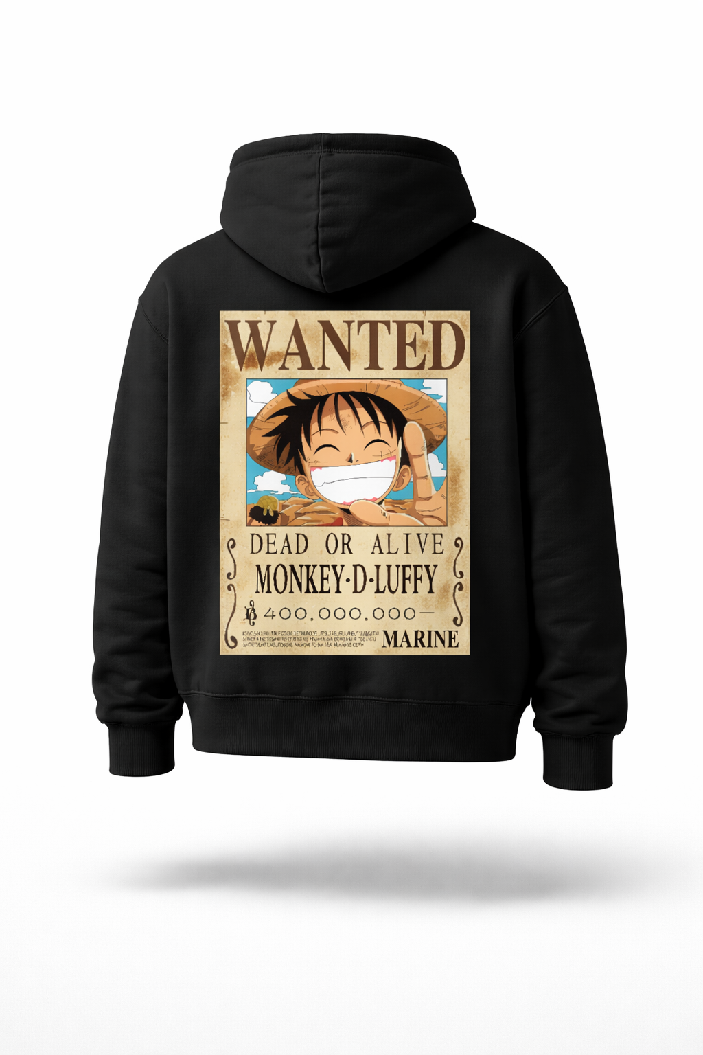 LUFFY Oversized Hoodie – 440 GSM Heavy Cotton | Nivntra
